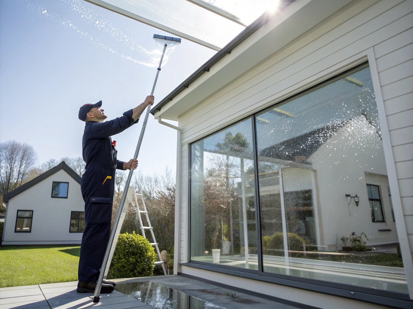 Luxury home window cleaning